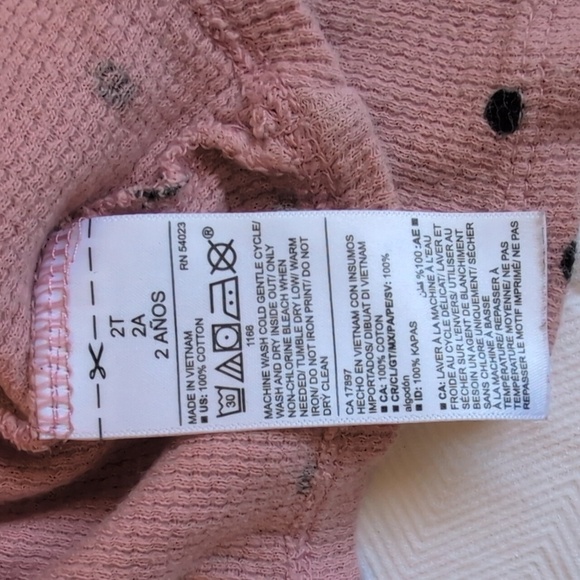 old navy 2-pack thermal waffle knit cotton long sleeve shirt bundle 24m baby - Picture 4 of 7